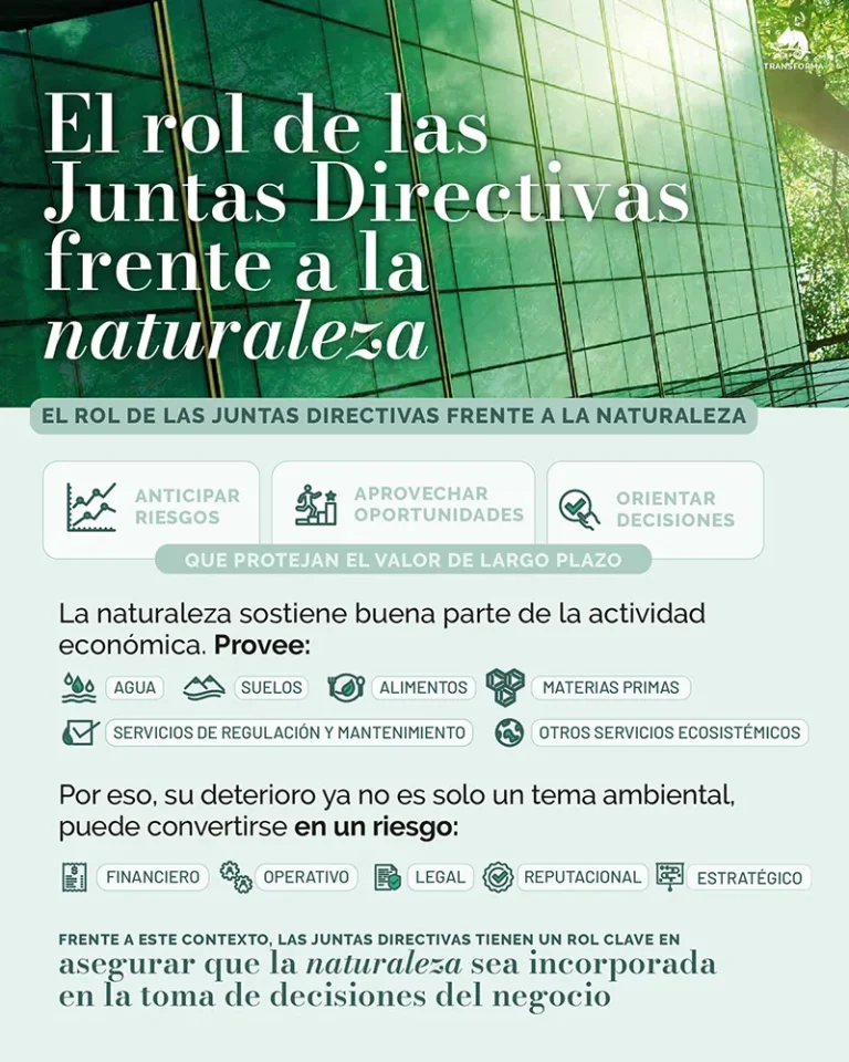 El rol de las Juntas Directivas frente a la naturaleza