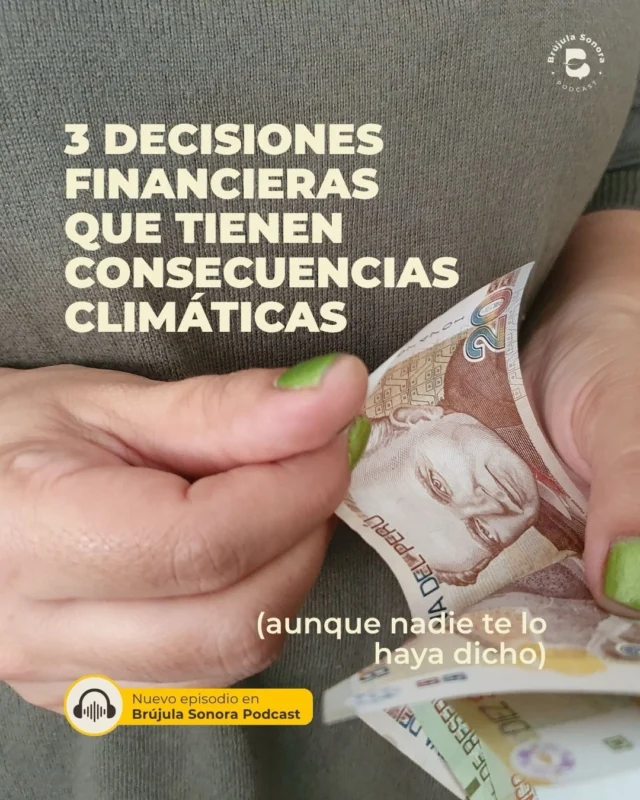 Nadie nos enseñó que nuestras finanzas personales tienen consecuencias climáticas. Pero las tienen. ¿Por cuál empezarías tú?

Comenta “dinero” en el video y te enviamos el episodio. 🔗🚀